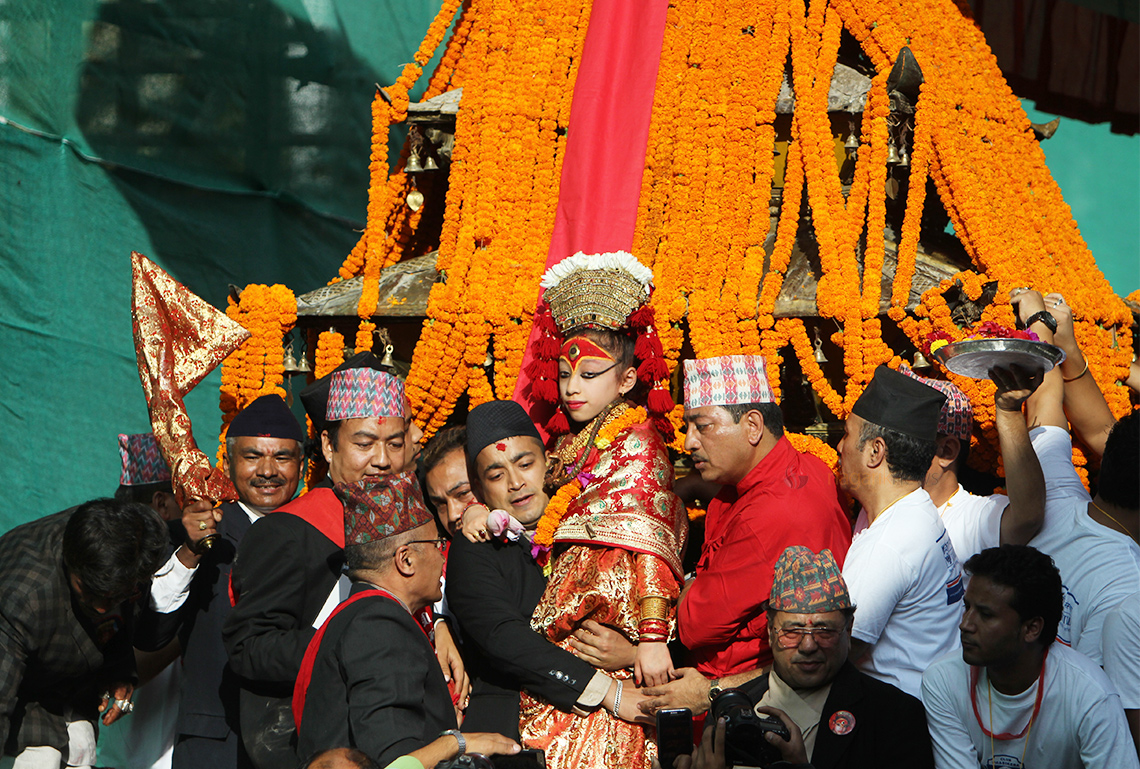 Living Goddess Kumari in Kathmandu